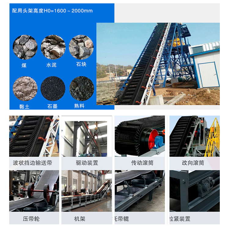 High Angle belt conveyor